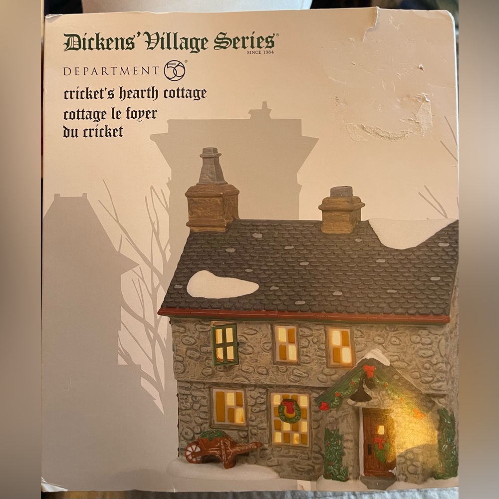 Department 56 Dickens' Village Series Cricket's Hearth Cottage